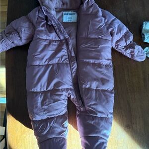 Old Navy Kids Footie in Dusty Purple